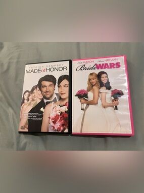 Wedding Movie DVD Lot Bride Wars Made of Honor Romantic Comedy Movies